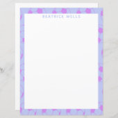 Cute Voetbal Pattern in Paars Personalized (Voorkant / Achterkant)