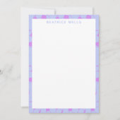 Cute Voetbal Pattern in Paars Personalized (Voorkant)