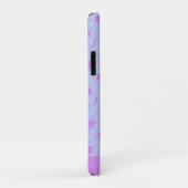 Cute Voetbal Pattern in Paars Personalized Case-Mate iPhone Case (Achterkant/rechts)