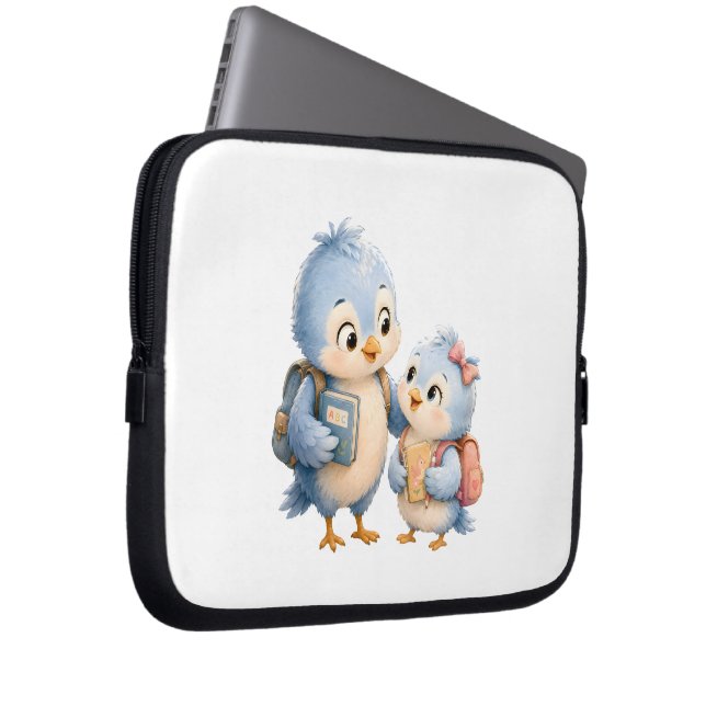 Cute Vogel Tech Organizer Hoes (Voorkant Rechts)