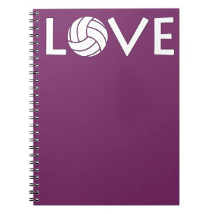Cute Volleyball Love Notitieboek
