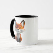 Cute Vos Koffiemok | Kawaii Vos Mok Design (Voorkant links)