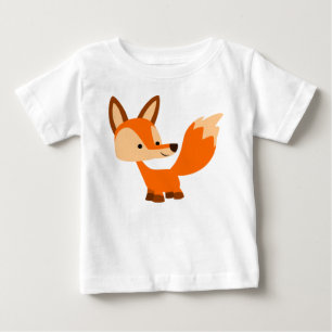 Cute vriendelijke cartoon vos baby T-shirt