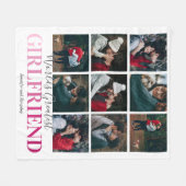 Cute Vriendin Gift | De grootste foto van werelden Fleece Deken (Voorkant (Horizontaal))