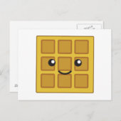 Cute Waffle Briefkaart (Voorkant / Achterkant)