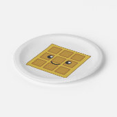 Cute Waffle Papieren Bordje (Gekanteld)