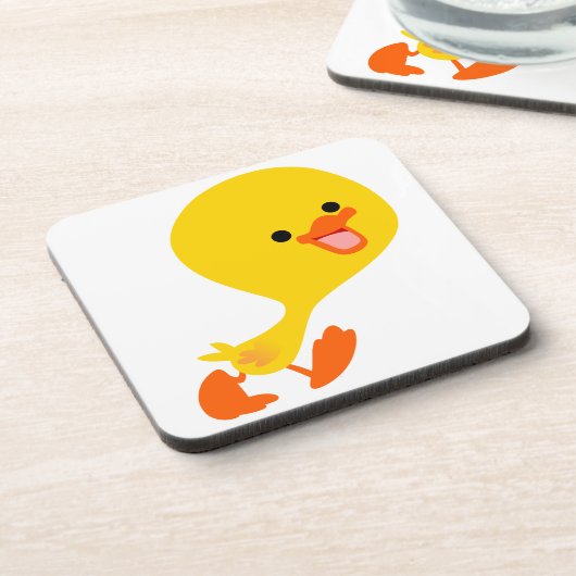 Cute Waling Cartoon Ducking Onderzetters Set (Linkerzijde)