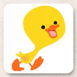 Cute Waling Cartoon Ducking Onderzetters Set
