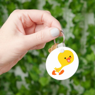 Cute Walking Cartoon Ducking Sleutelhanger