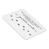 Cute Walking Paw Prints Moving New Address Magneet (Rechterzijde)