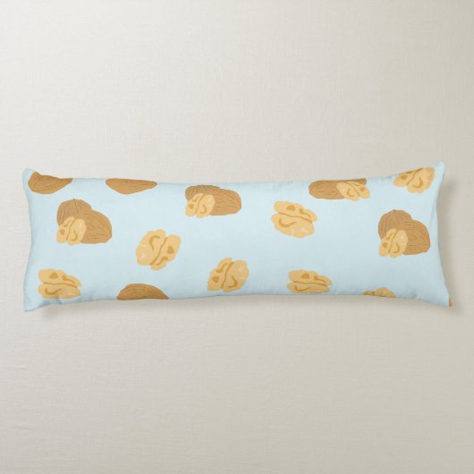 Cute Walnoten Nut Pattern Lichaamskussen (Achterkant)