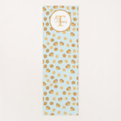 Cute Walnoten Nut Pattern Monogram Yogamat (Voorkant)