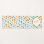 Cute Walnoten Nut Pattern Monogram Yogamat (Voorkant (horizontaal))