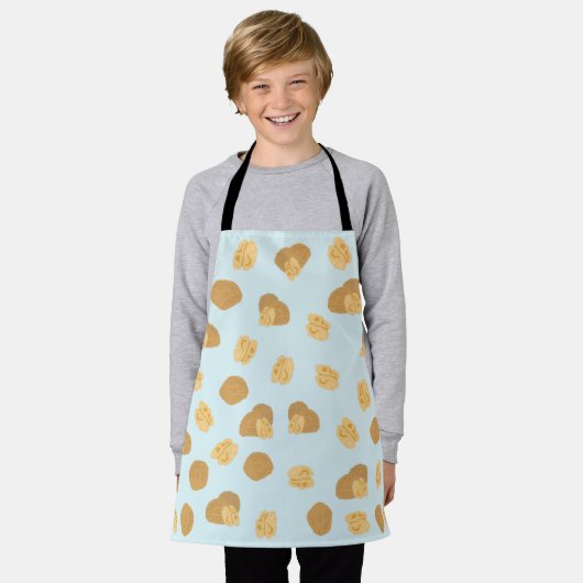 Cute Walnoten Nut Pattern Schort (Gedragen)