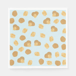 Cute Walnoten Nut Pattern Servet