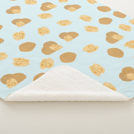 Cute Walnoten Nut Pattern Sherpa Deken (3/4)