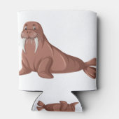 Cute walrus cartoon blikjeskoeler (Achterkant)