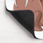 Cute walrus cartoon muismat (Hoek)