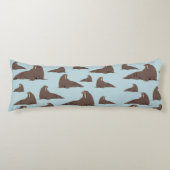 Cute Walrus Pattern Lichaamskussen (Voorkant)