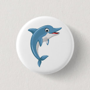 Cute Walvis Cartoon Kunstwerk-67000 Ronde Button 3,2 Cm