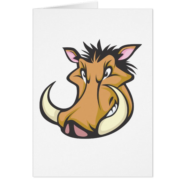 Cute Warthog Cartoon Shirt (Voorkant)