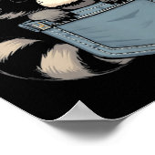 Cute Wasbeer Cket Grappig Voor Mannen Vrouwen Kind Poster (Hoek)