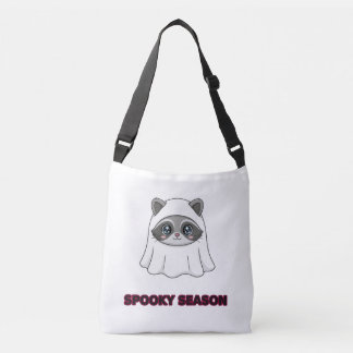 Cute Wasbeer Geest Spoken Seizoen Halloween Zweets Crossbody Tas