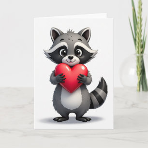 Cute Wasbeer Hart Kaart