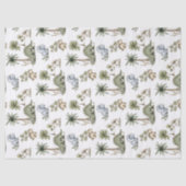 Cute Watercolor Baby Dinosaurs Tissuepapier (Voorkant)