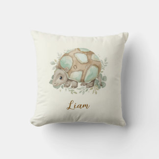 Cute Watercolor Baby Schildpad Slaapkamer Kussen 