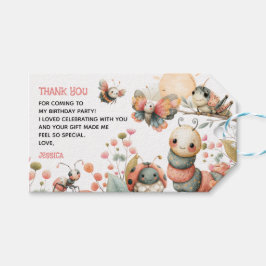Cute Watercolor Bugs Kids' Birthday Thank You Cadeaulabel