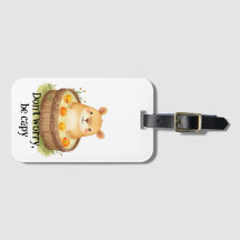 Cute Watercolor Capybara in Hot Tub with Oranges &