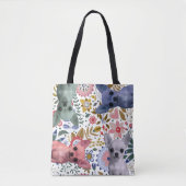 Cute Watercolor Chihuahuas – Colorful Dog Tote Bag (Devant)