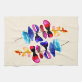 Cute watercolor floral design theedoek (Horizontaal)