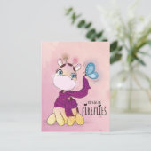 Cute Watercolor Giraffe Briefkaart (Staand voorkant)