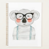 Cute Watercolor Koala with Glasses (Devant)