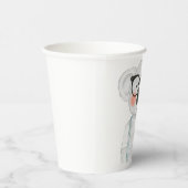 Cute Watercolor Koala with Glasses Papieren Bekers (Rechts)