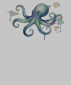 Cute Watercolor Octopus Illustration (Ourlet)