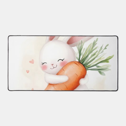 Cute Watercolor Spring Bunny Carrot (Recto)