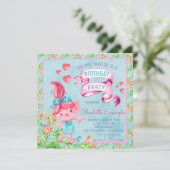 Cute Watercolor Troll Invitation de fête d'anniver (Debout devant)