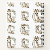 Cute watercolour baby animal alphabet Giraffe Notitieboek (Achterkant)