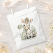 Cute watercolour baby animal alphabet Zebra Bedankzakje (Geknipt)