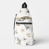 Cute Watercolour Ocean Baby Animals  Sling Bag (Voorkant)