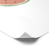 Cute Watercolour Watermelon Fruit Nursery Poster (Coin)