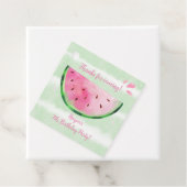 Cute Watermelon Birthday Party Bedankjes Labels (In situ)