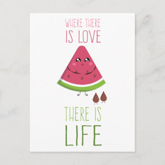 Cute Watermelon Briefkaart