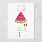 Cute Watermelon Briefkaart (Voorkant)