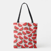 Cute Watermelon Canvas tas (Achterkant)