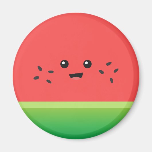 Cute Watermelon, Happy en Cheerful Magneet (Voorkant)