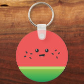 Cute Watermelon, Happy en Cheerful Sleutelhanger (Voorkant)